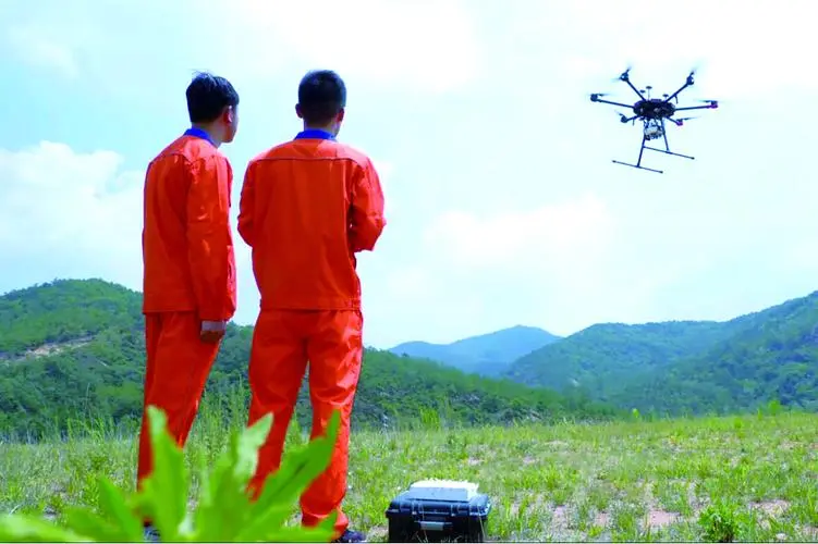 凉城无人机倾斜摄影巡检拍摄